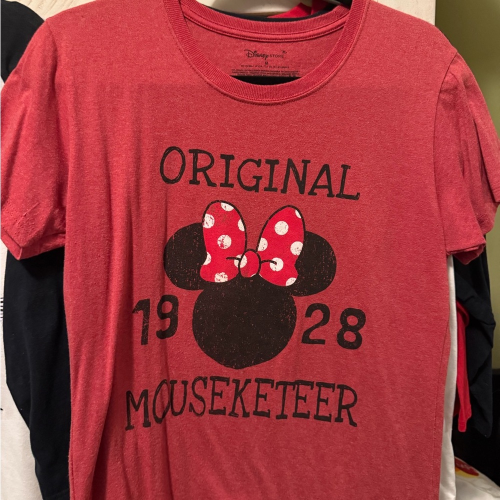 Disney Red Original Mouseketeer Tee Short Sleeve